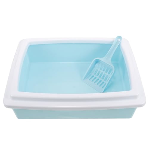 ERINGOGO Kasten Katzentoilette katzenstreu katzentoillette Katzen streue Katzenklo mit Abdeckung katzensand Haustier Katzenspielzeug spülbar kätzchentoilette Katze Bettpfanne pp Sky-Blue ERINGOGO Kasten Katzentoilette katzenstreu katzentoillette Katzen streue Katzenklo mit Abdeckung katzensand Haustier Katzenspielzeug spülbar kätzchentoilette Katze Bettpfanne pp Sky-Blue von ERINGOGO