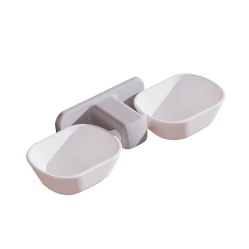 ERINGOGO Katzen Futternapf Wandmontiert Futter Und Wasserschale Abnehmbar Und Bruchsicher Für Katzen Sicheres Design Aus Hochwertigem Transparente von ERINGOGO
