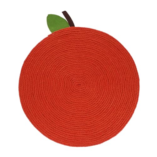 ERINGOGO Katzen Kratzmatte in Orangendesign Kratzfestes zur Krallenpflege rutschfeste Kratzunterlage für Boden und Möbel Fördert Bewegung und Stressabbau Multifunktional als Schlafmatte von ERINGOGO