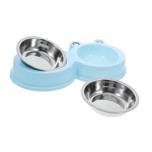 ERINGOGO Katzen- Und Hundenapf Hundenäpfe Mittelgroßer Hund Hundebeutel Kann Abdecken Hundebrunnen Für Große Hunde Unterwaschbeckenmatten Für Die Küche Wasserdicht Sky-Blue Rostfreier Stahl von ERINGOGO