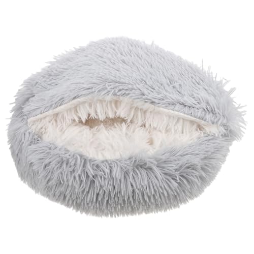 ERINGOGO Katzenbetthöhle Warmes Katzenbett Winterkatzennestbett Katzenbett Mit Kapuze Katzenschlafhöhlenbett Katzenzubehör Schlafbett Für Katzen Kätzchen Versorgung Pp Baumwolle Grau ERINGOGO Katzenbetthöhle Warmes Katzenbett Winterkatzennestbett Katzenbett Mit Kapuze Katzenschlafhöhlenbett Katzenzubehör Schlafbett Für Katzen Kätzchen Versorgung Pp Baumwolle Grau von ERINGOGO