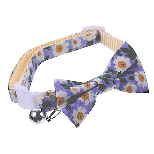 ERINGOGO Katzenhalsband Für Haustiere Für Entzückender Katzenkragen Katzenhalsbänder Mit Fliege Dekoratives Kätzchenhalsband Polyester-Nylon von ERINGOGO