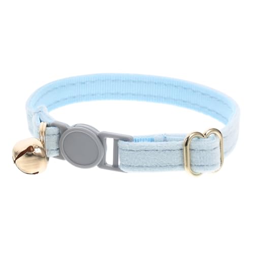 ERINGOGO Katzenhalsband Mit Namensschild Und Telefonnummer Verstellbar Aus Stoff Mit Sicherheitsbruchstelle Und Haustierglocke Für Katze Und Kätzchen von ERINGOGO