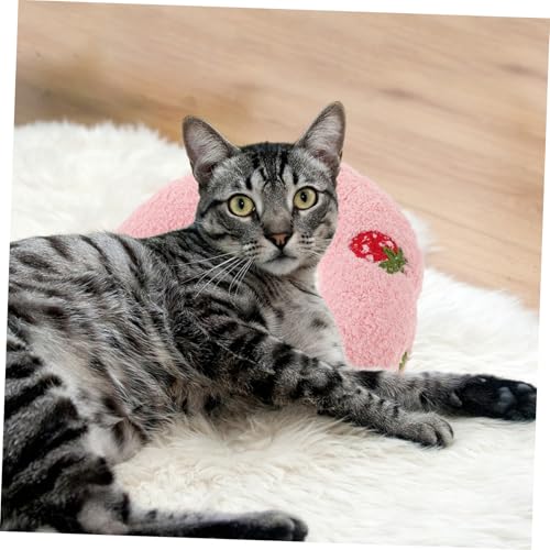ERINGOGO Katzenkissen U förmig Komfortabel und Waschbar Kleines Kuschelkissen für Haustiere Entlastet Nacken Fördert Entspannten Schlaf Niedliches Spielzeugkissen für Drinnen Pflegeleicht von ERINGOGO
