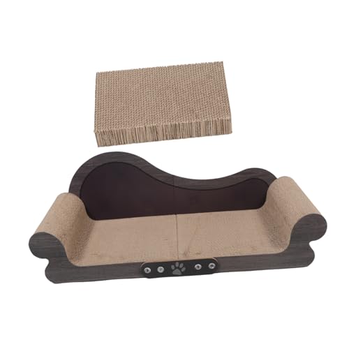 ERINGOGO Katzenkratzbrett Sofa Katzeneckkratzer Katzenkratzcouch Katzenkratzbrett Für Couch Sofaform Couchkratzer Katzenkrallenschleifbrett Wellpapier von ERINGOGO