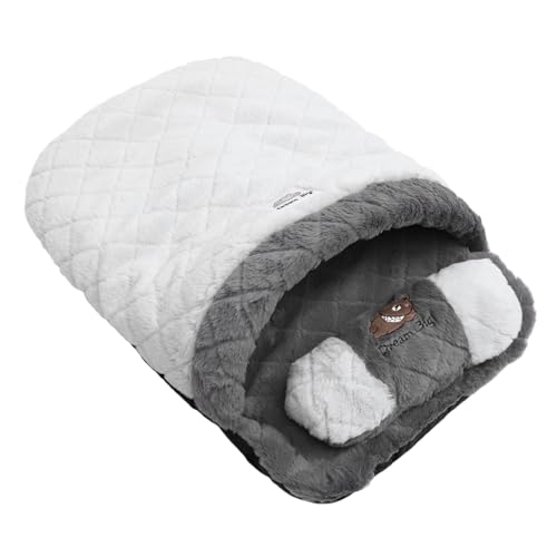 ERINGOGO Katzenschlafsack aus Warmes Katzenbett für Drinnen und Draußen Gemütliches Nest für Kleine Haustiere für Winter und Herbst und Kuschelig von ERINGOGO