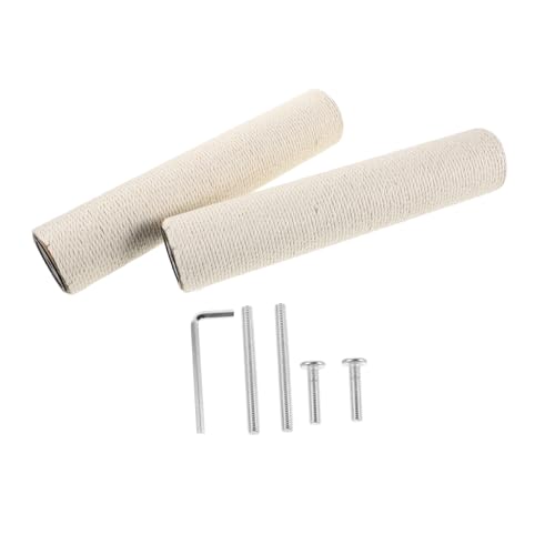ERINGOGO Katzenspielbaum Ersatzteile Sisal Kratzpfosten mit Schrauben Einfacher Austausch für Katzenturm Reparatur Möbel Schutz Stabile Befestigung Geeignet für Indoor Katzenmöbel von ERINGOGO