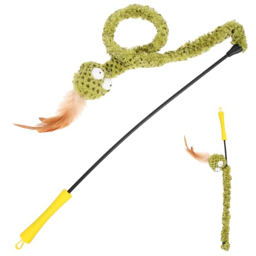 ERINGOGO Katzenspielzeug Teaser aus Flexiblem Material mit Langen Stäben Interaktive Spielangel für Katzen Fördert Jagdinstinkte und Sorgt für Stundenlangen Spaß für Wohnungskatzen ERINGOGO Katzenspielzeug Teaser aus Flexiblem Material mit Langen Stäben Interaktive Spielangel für Katzen Fördert Jagdinstinkte und Sorgt für Stundenlangen Spaß für Wohnungskatzen von ERINGOGO