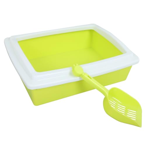 ERINGOGO Katzentoilette Katzenklo Katze Liter erhöhte Katzennäpfe für Wohnungskatzen Katzenstreufilter Katzenfutternäpfe erhöht Katzenstreuschaufel aus Metall Welpen-Kit Abs Light Green ERINGOGO Katzentoilette Katzenklo Katze Liter erhöhte Katzennäpfe für Wohnungskatzen Katzenstreufilter Katzenfutternäpfe erhöht Katzenstreuschaufel aus Metall Welpen-Kit Abs Light Green von ERINGOGO