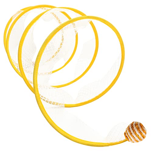 ERINGOGO Foldable Cat Tunnel Toy Interaktives Katzenspielzeug Für Kätzchen Mit Rascheltunnel Und Spielball Fördert Bewegung Und Jagdinstinkt Für Drinnen Und Draußen von ERINGOGO