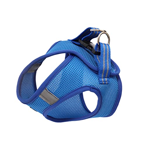 ERINGOGO Cat Brustgeschirr Für Katzen Atmungsaktives Und Leichtes Design Verstellbare Stilvolles Katzengeschirr Blau Für Outdoor-aktivitäten Und Training von ERINGOGO