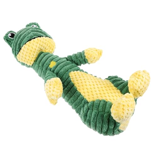 ERINGOGO Süßes Plüschspielzeug Für Hunde Interaktives Quietschspielzeug Froschform Kauspielzeug Für Zahnreinigung Und Spaß Für Kleine Und Mittlere Hunde Geeignet Für Drinnen Und von ERINGOGO
