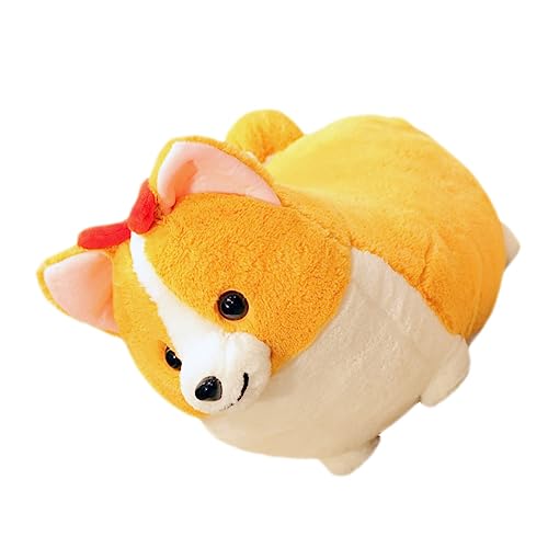 ERINGOGO Lovely Corgi Plüschspielzeug Süßer Cartoon Hund Mit Herzgesäß Für Schlafzimmer Und Wohnzimmer Aus Weichem Pp Baumwollmaterial Vielseitig Als Deko Und Kissen Verwendbar von ERINGOGO
