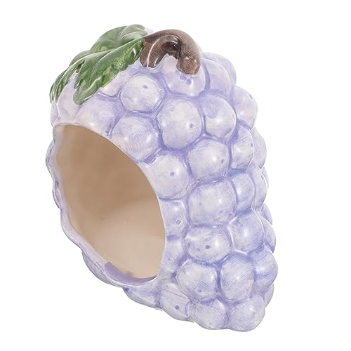 ERINGOGO Keramik Chinchilla Hamster Verstecke Nest Häuser Hamster Zubehör Hamster Bett Hamster Verstecke Kühlung Hamster Terrakotta Meerschweinchen Habitate Keramik Violett von ERINGOGO