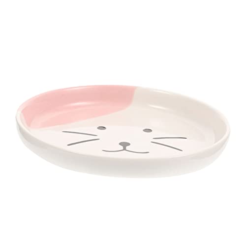 ERINGOGO Keramik Katzennapf Flach mit Großem Nordischer Futterteller für Kätzchen Täglicher Gebrauch Leicht zu Reinigen für Flache Gesichter Rosa Katzenmotiv ERINGOGO Keramik Katzennapf Flach mit Großem Nordischer Futterteller für Kätzchen Täglicher Gebrauch Leicht zu Reinigen für Flache Gesichter Rosa Katzenmotiv von ERINGOGO