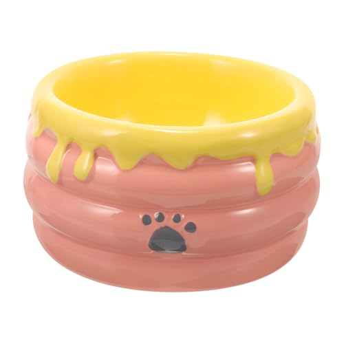 ERINGOGO Keramiknapf für Haustiere Behälter für Katzenfutter Welpe Hund wassernapf erhöhter Hundenapf pet Water Bowl pet Food Container Futternapf für Haustiere hundefutterspender von ERINGOGO