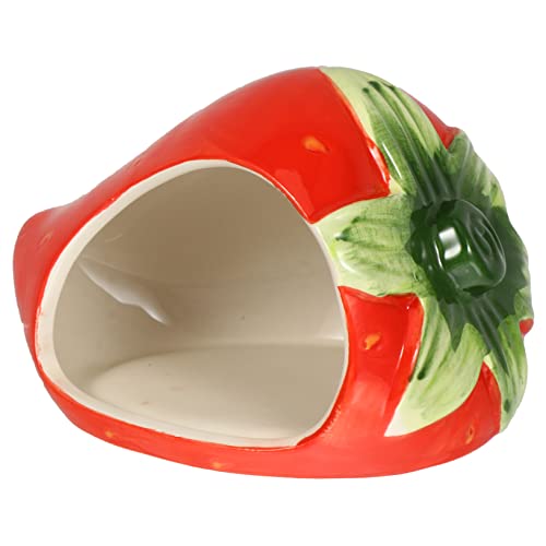 ERINGOGO Adorable Kühlendes Hamsterhaus Keramik Mini Schlafhütte Für Kleintiere Design Für Sommer Einfachen Pflege Für Hamster Chinchillas Und Rennmäuse von ERINGOGO