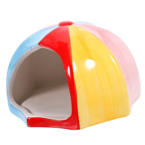 ERINGOGO Keramisches Hamsterversteck Im Design Hamster Nest Aus Keramik Verstecken Und Entspannen Für Rennmäuse Und Chinchillas von ERINGOGO