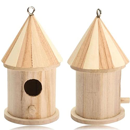 ERINGOGO Holz Vogelhaus Aus Kiefer Für Wellensittiche Naturbelassene Nistgelegenheit Für Kleine Vögel Sicher Und Warm Für Käfige Und Außenbereiche Und Langlebig ERINGOGO Holz Vogelhaus Aus Kiefer Für Wellensittiche Naturbelassene Nistgelegenheit Für Kleine Vögel Sicher Und Warm Für Käfige Und Außenbereiche Und Langlebig von ERINGOGO