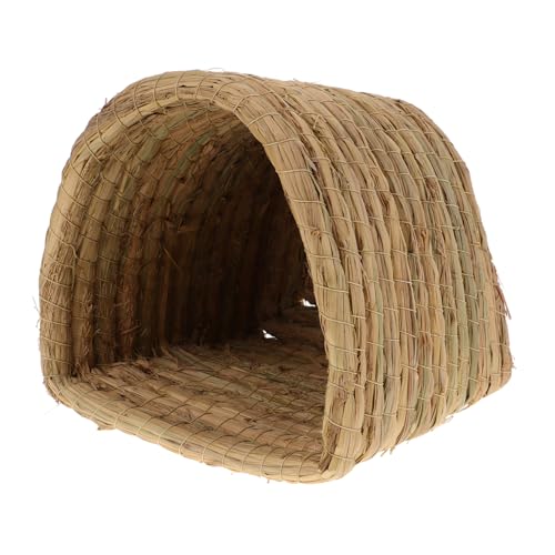 ERINGOGO Kleines Haustierhaus Bettwäsche Käfig Stall Groß Wurf Chinchilla Vlies Coop Träger Hängematte Ratte Hamster Korb Plüsch Heu Kaninchen Faltbar Stroh Green von ERINGOGO