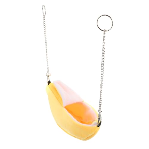 ERINGOGO Kleintier Hängematte Für Hamster Warmes Bett Und Schlafnest Im Käfig Gelbe Banane Form Zubehör Für Hamster Und Andere Kleintiere von ERINGOGO