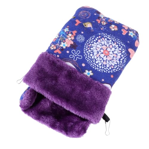 ERINGOGO Kleintier Schlafsack Baumwolle Hängematte Haustierbett für Hamster Frettchen Farbverlauf Blau Kuschelnest für Meerschweinchen und Eichhörnchen von ERINGOGO