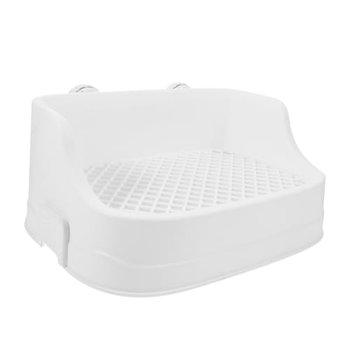 ERINGOGO Kleintier Toilettenbox aus Langlebigem Kunststoff mit Niedrigem Geeignet als Kaninchen und Meerschweinchen Käfig Litter Box Trainer für Drinnen Freundlich für Hamster und Kleine von ERINGOGO