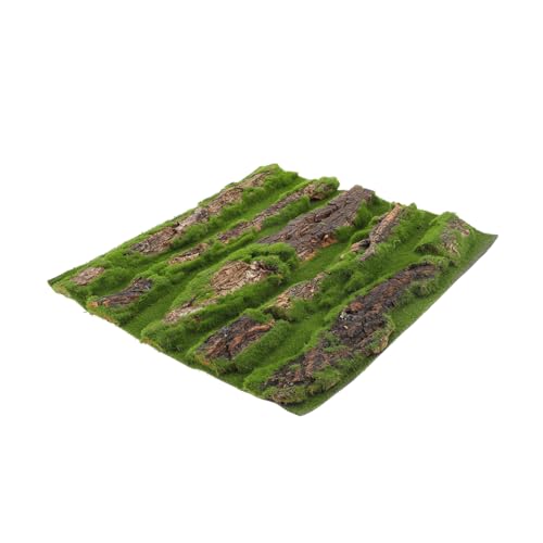 ERINGOGO Kletternde Tierrinden-Dekoration Leopard-Gecko-Tank- Rinde Terrarium Hintergrund Baum Reptilien zubehör Terrarium zubehör imitierte Rinde Aquarienrindendekor künstliches Moos von ERINGOGO