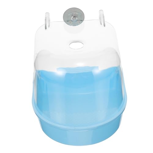 ERINGOGO Pet Bird Bath Box Für Käfige Hängende Für Papageien Praktische Vogelbadewanne Langlebigem Vielseitiges Zubehör Für Wellensittiche Und Nymphensittiche von ERINGOGO