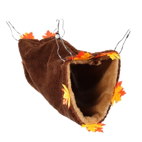 ERINGOGO Kuscheliger Hamster Tunnel aus Weichem Plüsch Atmungsaktives Versteck und Hängematte für Kleine Haustiere Wie Hamster Rennmäuse Chinchillas und Meerschweinchen Warmes Indoor ERINGOGO Kuscheliger Hamster Tunnel aus Weichem Plüsch Atmungsaktives Versteck und Hängematte für Kleine Haustiere Wie Hamster Rennmäuse Chinchillas und Meerschweinchen Warmes Indoor von ERINGOGO