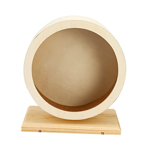 ERINGOGO Laufrad Für Hamster Spielzeughamster Hamster Auto Stilles Hamsterrad Tunnel Frettchenrad Hamsterrad Leise Laufräder Für Kleintiere Tank Drift Roue Hölzern von ERINGOGO