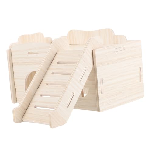 ERINGOGO Massives Holz Hamster Schlafnest Hamsterhaus Haustiere Lebensraum Zwerg zur Bereicherung Klettergerüste für Hamster Hamster-Kletterplattform Massivholz ERINGOGO Massives Holz Hamster Schlafnest Hamsterhaus Haustiere Lebensraum Zwerg zur Bereicherung Klettergerüste für Hamster Hamster-Kletterplattform Massivholz von ERINGOGO