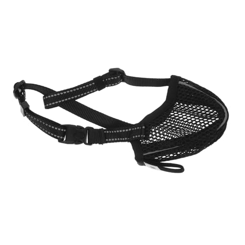 ERINGOGO Maulkorb Für Eckzahn Leine Züchten Muffen Hundebiss Hund Verstellbare Kapuze Pfotenreiniger Für Welpe Dackel Masken Hundedecke Spaniel Polyester von ERINGOGO