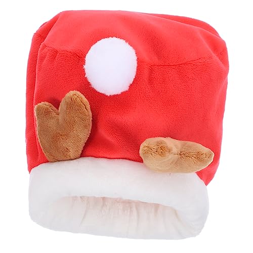 ERINGOGO Meerschweinchen Nest Aus Baumwolle Warmes Schlafbett Für Kleine Haustiere Wie Hamster Ratten Und Frettchen Für Winter Großes Rotes Design Glücklicher REH von ERINGOGO