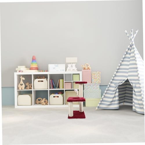 ERINGOGO Mehrschichtiger Kratzbaum für Katzen aus Natürlichem Sisal Stabiles Kletterspielzeug für Katzen und Kitten Dekorativer Kratzpfosten für Wohnräume Pflegeleicht und Hautfreundlich von ERINGOGO