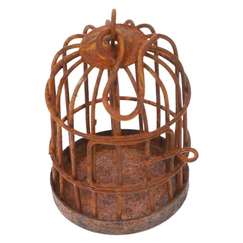 ERINGOGO Vogelkäfig Dekoration Aus Eisen Retro Design Für Puppenhaus Und Mikro-szenen Für Garten Terrarium Und Kreative Arrangements Robustes Und Langlebiges Material von ERINGOGO