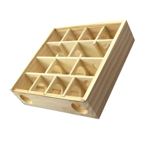 ERINGOGO Multi-Grid Hamster Labyrinth Spielzeug Für Kleintiere Interaktives Holzspielzeug Intelligenz Und Reduzierung Von Stress Für Hamster Zwerghamster Und Chinchillas von ERINGOGO