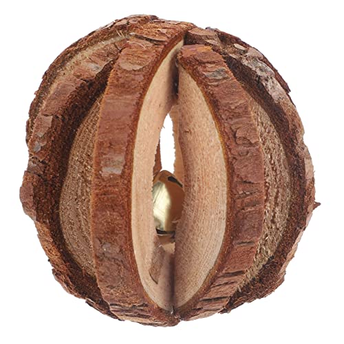 ERINGOGO Holzspielzeug Für Hamster Und Kleintiere Kauspielzeug Für Hasen Und Meerschweinchen Zähneknirschen Spielzeug Für Eichhörnchen Und Rennmäuse von ERINGOGO