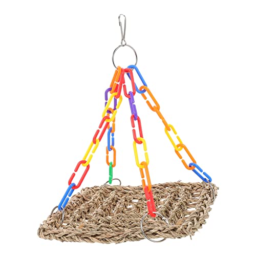 ERINGOGO Nettospielzeug Klettern Vogelschaukel Vogelzubehör Kauen Vogelspielzeug Kauspielzeug Für Vögel Groß Papageienschwungspielzeug Papageienspielzeug Netz Wasserpflanzen Bunt von ERINGOGO