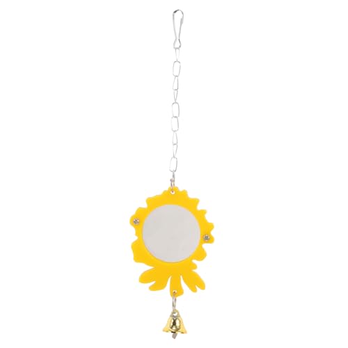 ERINGOGO Papagei Spiegelspielzeug für spielzeuge Sittichbedarf Vogel Spiegel lustiges Papageienspielzeug Käfig Sittich lustiges Sittichspielzeug Acryl Yellow ERINGOGO Papagei Spiegelspielzeug für spielzeuge Sittichbedarf Vogel Spiegel lustiges Papageienspielzeug Käfig Sittich lustiges Sittichspielzeug Acryl Yellow von ERINGOGO