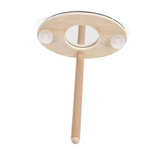 ERINGOGO Holzvogelstand Mit Spiegel Für Sittiche Und Kleine Vögel Fördert Beak- Und Vogelkäfig-zubehör Für Haustiere von ERINGOGO