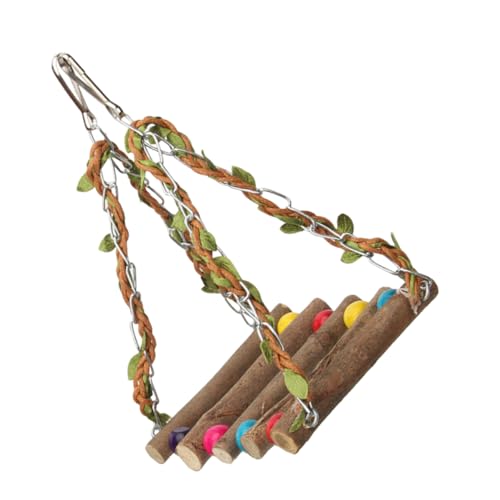 ERINGOGO Papageien Hängebrücke Schaukel Für Vögel Vogelklauenschleifenstangen Papageienspiel Swing Stehende Vogelspielzeuge Für Wellensittiche Und Nymphensittiche Holz ERINGOGO Papageien Hängebrücke Schaukel Für Vögel Vogelklauenschleifenstangen Papageienspiel Swing Stehende Vogelspielzeuge Für Wellensittiche Und Nymphensittiche Holz von ERINGOGO