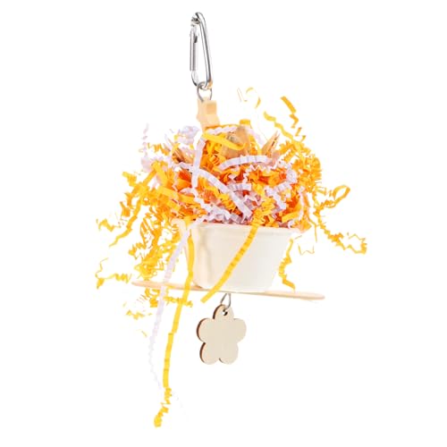 ERINGOGO Hängendes Kauspielzeug Für Papageien Vogel-Spielzeug Zum Aufhängen Zerkleinerungsspielzeug Für Kleine Vögel Robustes Vogelspielzeug Mit Leuchtenden Farben Sicher Und Leicht Für Vog von ERINGOGO