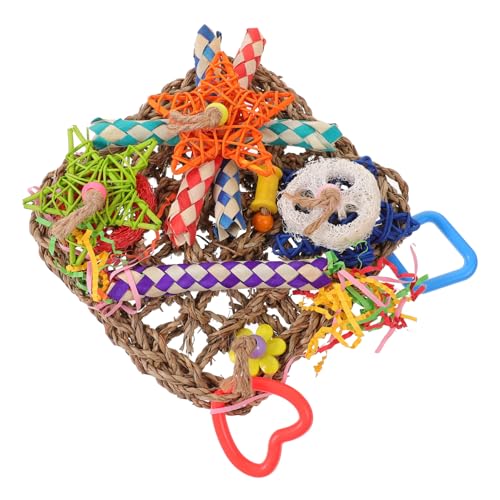 ERINGOGO Papageien Spielzeug Kauspielzeug für Vögel Hängendes Vogelkäfig Zubehör Beißspielzeug aus Naturholz Stressabbau und Kletterspielzeug für Wellensittiche und Nymphensittiche ERINGOGO Papageien Spielzeug Kauspielzeug für Vögel Hängendes Vogelkäfig Zubehör Beißspielzeug aus Naturholz Stressabbau und Kletterspielzeug für Wellensittiche und Nymphensittiche von ERINGOGO