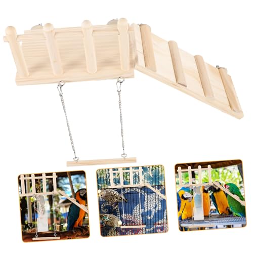 ERINGOGO Parrot Play Stand Mit Leiter Und Schaukel Holzspielzeug Für Vögel Für Vogelkäfige Fördert Bewegung Und Geschicklichkeit Von Papageien Und Anderen Vögeln ERINGOGO Parrot Play Stand Mit Leiter Und Schaukel Holzspielzeug Für Vögel Für Vogelkäfige Fördert Bewegung Und Geschicklichkeit Von Papageien Und Anderen Vögeln von ERINGOGO