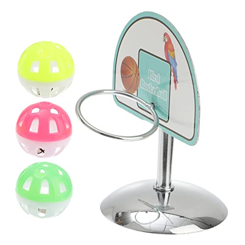 ERINGOGO Funny Parrot Mini Basketball Spielzeug Für Vögel Kauspielzeug Zur Geistigen Und Unterhaltung Für Wellensittiche Und Nymphensittiche Mit Bunten Farben Und Sicherem Material von ERINGOGO