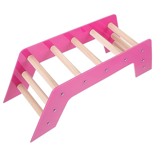 ERINGOGO Papageien -foliespielzeug Kletterleiter Für Haustiere Papageienleiter Vogel Papageien Vogelleitern Sitzstange Für Vögel Papageienspielzeug Papagei Mittlere Vögel Holzstock Violett von ERINGOGO