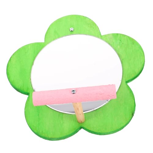 ERINGOGO Holz Vogel Sitzstange Mit Spiegel Für Papageien Indoor Vogelkäfigständer Trainingsständer Aus Natürlichen Holz Für Vogelpapageien von ERINGOGO