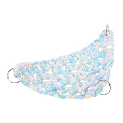 ERINGOGO Parrot Climbing Hammock Large Cotton Rope Net Handwoven Dreieckiger Spielplatz für Papageien Strapazierfähige Vogelschaukel zur Krallenstärkung und Entspannung im Käfig ERINGOGO Parrot Climbing Hammock Large Cotton Rope Net Handwoven Dreieckiger Spielplatz für Papageien Strapazierfähige Vogelschaukel zur Krallenstärkung und Entspannung im Käfig von ERINGOGO