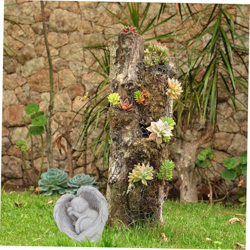 ERINGOGO Pet Grabstein Katze Memorial Statue aus Hochwertigem Resin Wetterfest für Garten und Innenbereich Tier Dekoration als Gedenkstein für Haustierfreunde von ERINGOGO